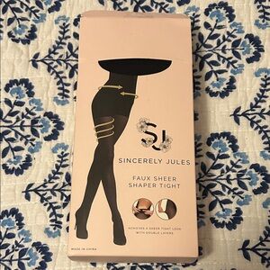 Sincerely junes faux sheer shaper tights